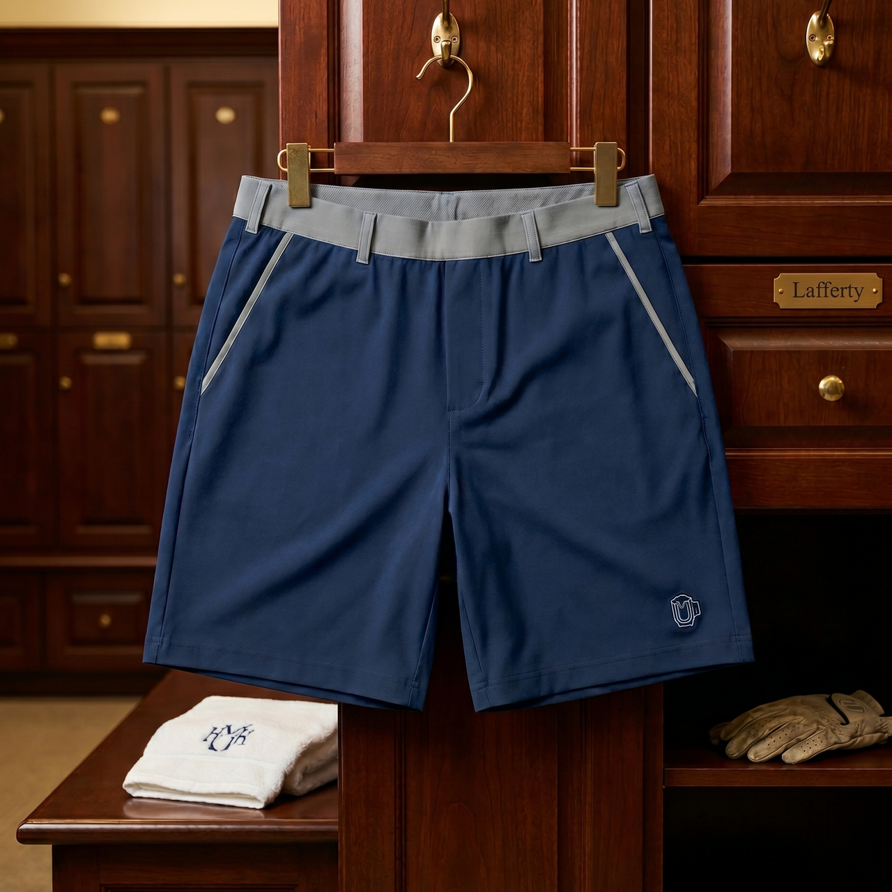 Navy with Grey Waistband
