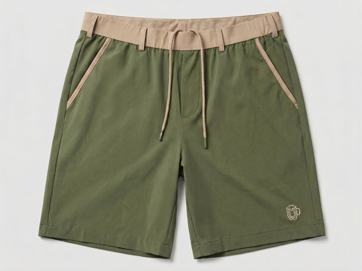 Green with Tan Waistband