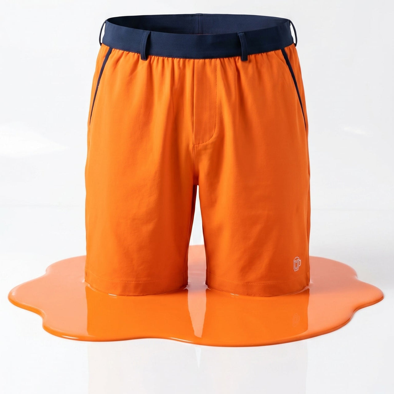 Orange with Navy Waistband